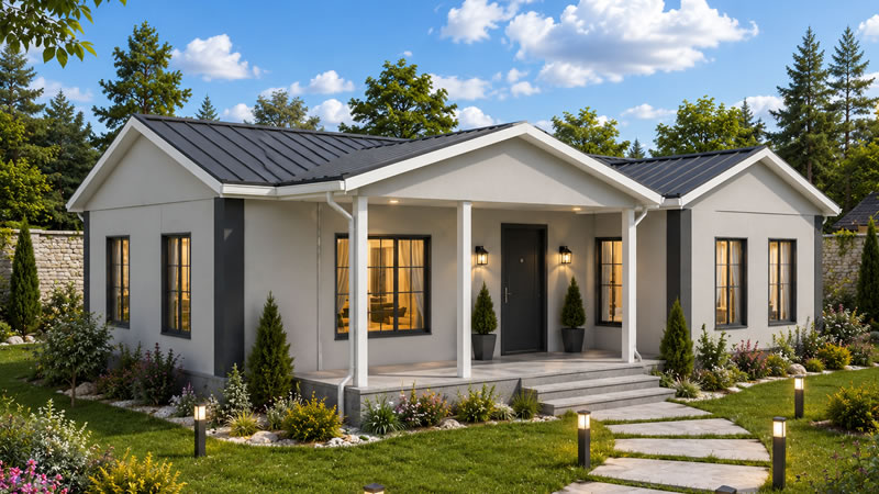 134 m² Tek Katlı Prefabrik Ev