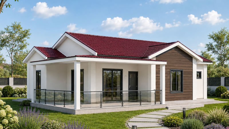 119 m² Tek Katlı Çelik Ev