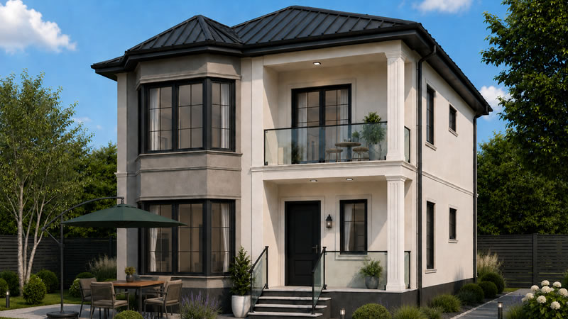 156 m² Dubleks Çelik Ev