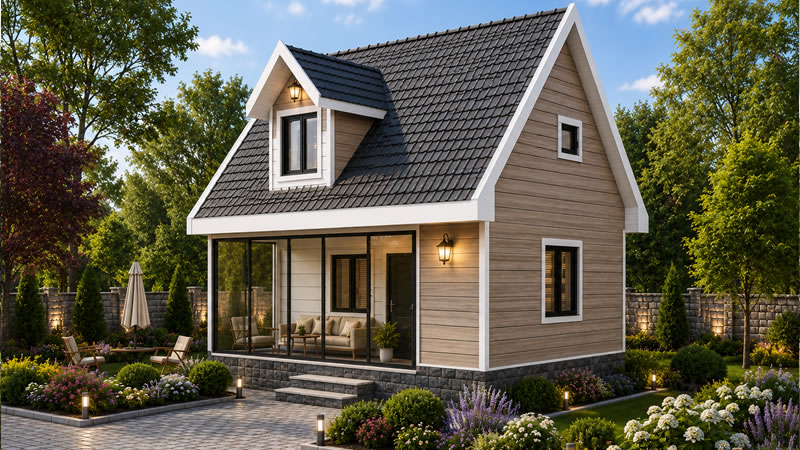 66 m² Dubleks Çelik Ev