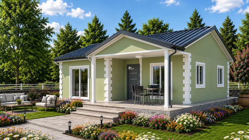 85 m² Tek Katlı Prefabrik Ev
