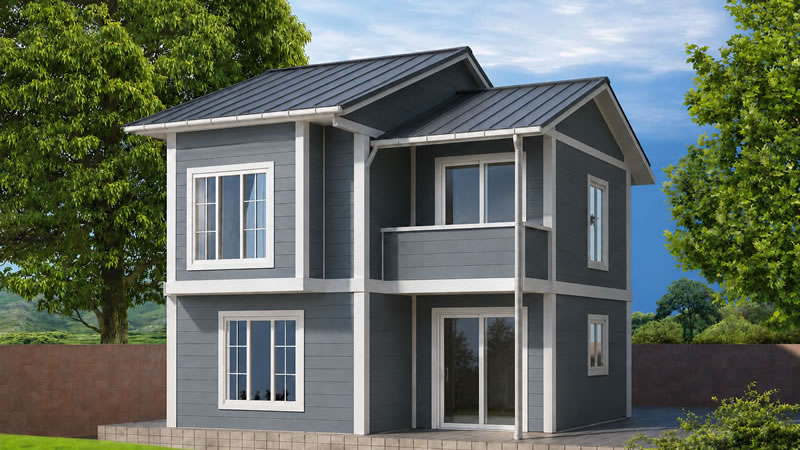 91 m² Dubleks Prefabrik Ev