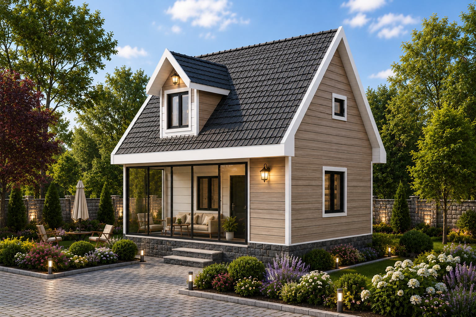 66 m² Dubleks Çelik Ev