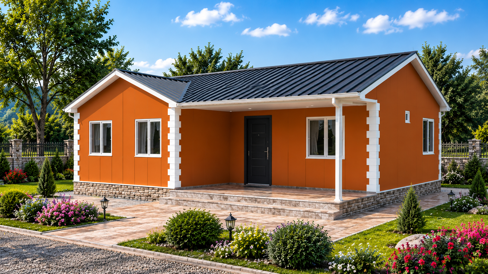 102 m² Tek Katlı Prefabrik Ev