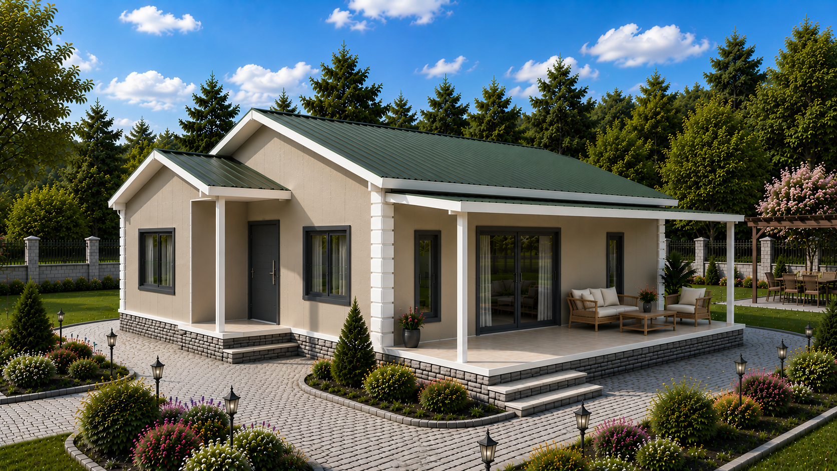110 m² Tek Katlı Prefabrik Ev