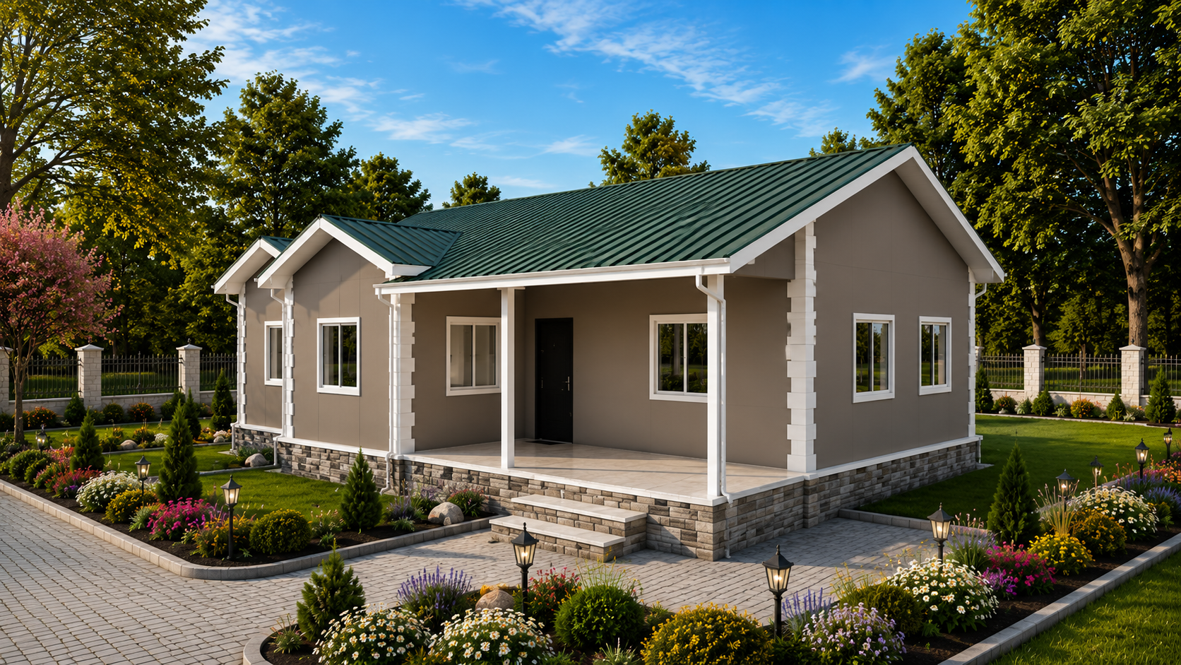 123 m² Tek Katlı Prefabrik Ev