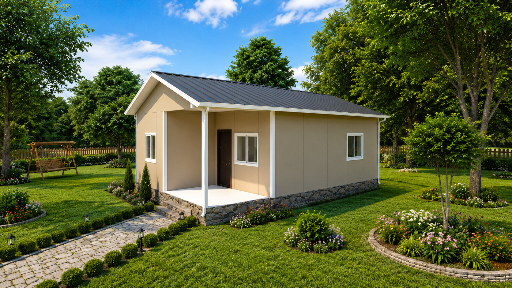 53 m² Tek Katlı Prefabrik Ev