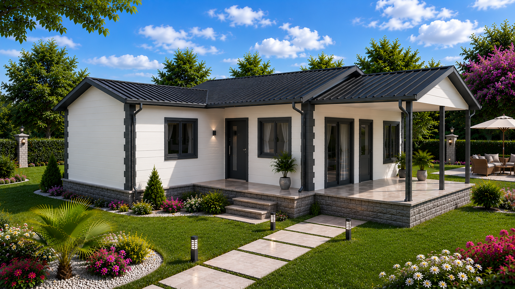 78 m² Tek Katlı Prefabrik Ev