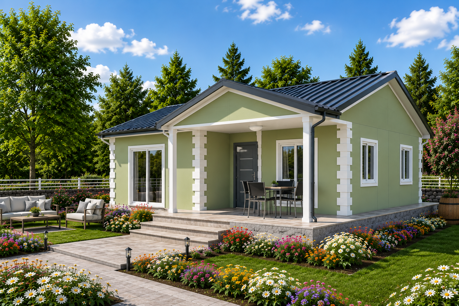 85 m² Tek Katlı Prefabrik Ev