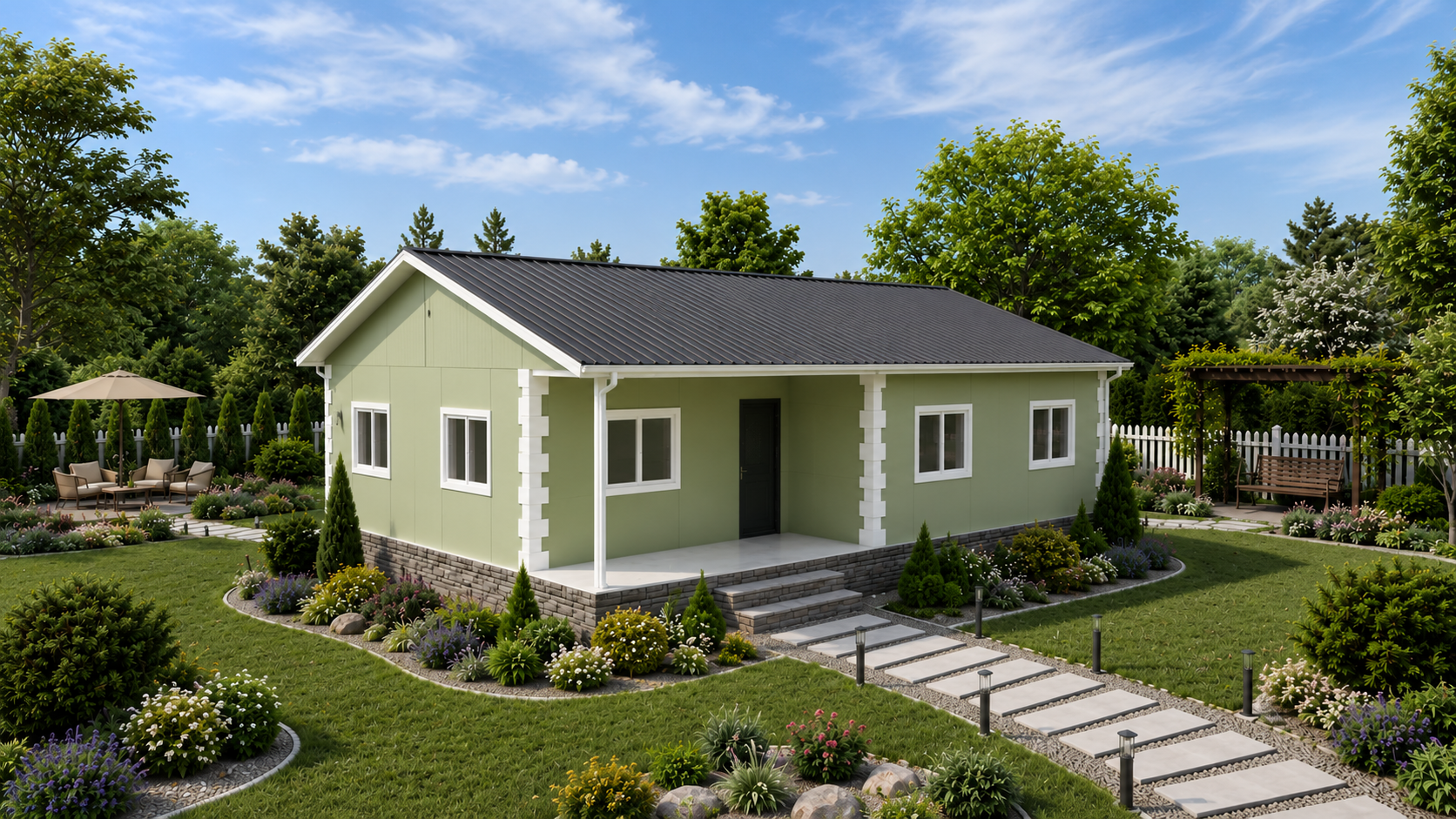 88 m² Tek Katlı Prefabrik Ev